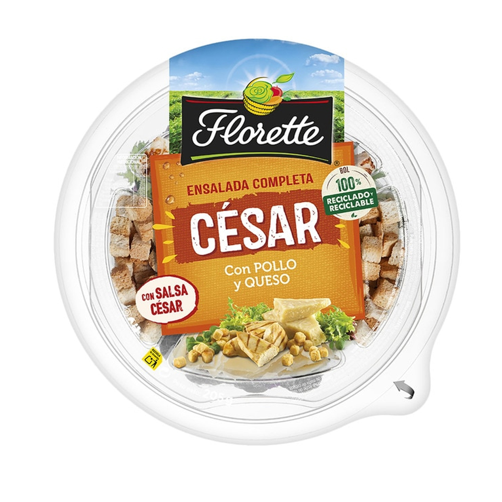 Ensalada César-Pollo 205Gr Florette | Chef Fruit