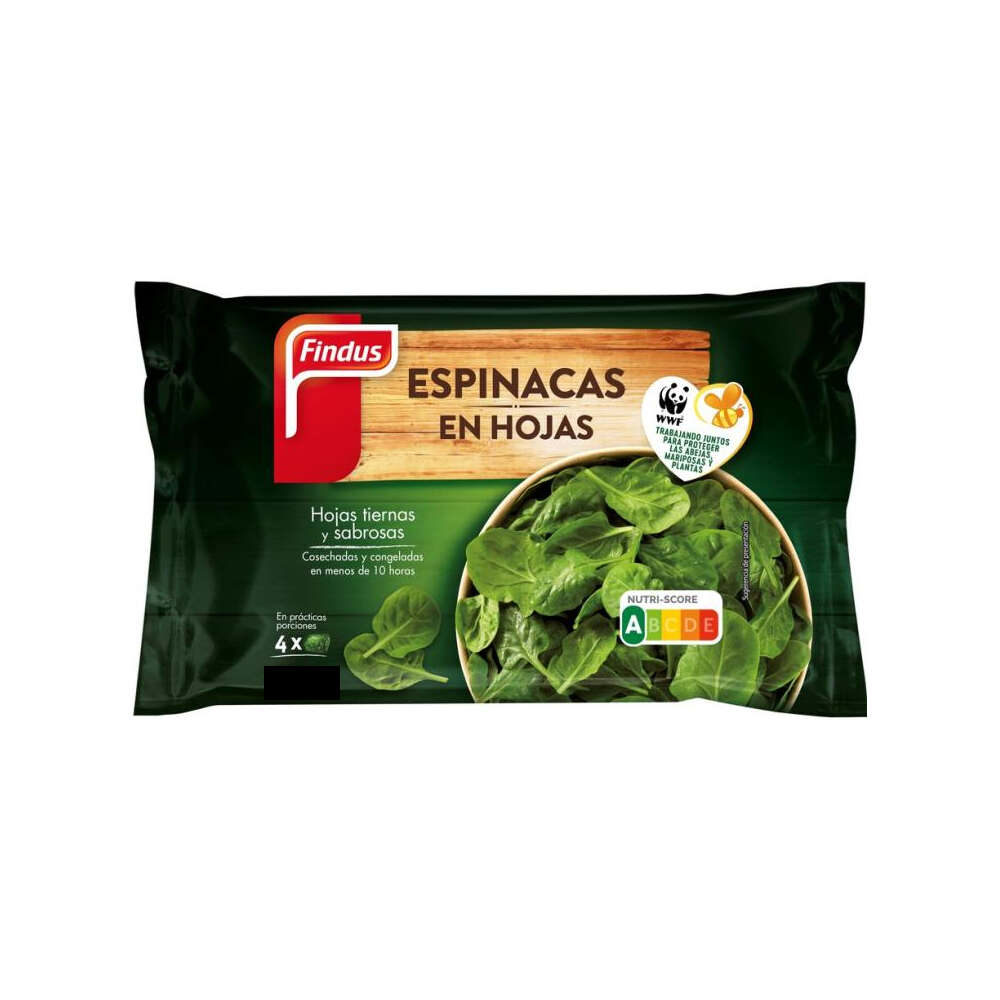 Espinaca Hoja Congelada Porción 50Gr B2Kg Findus | Chef Fruit