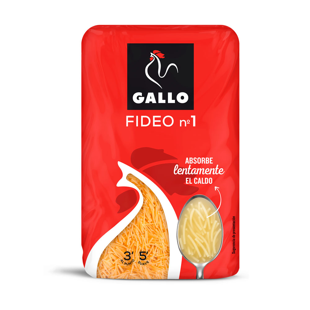 Fideo 1 Gallo 450Gr | Chef Fruit