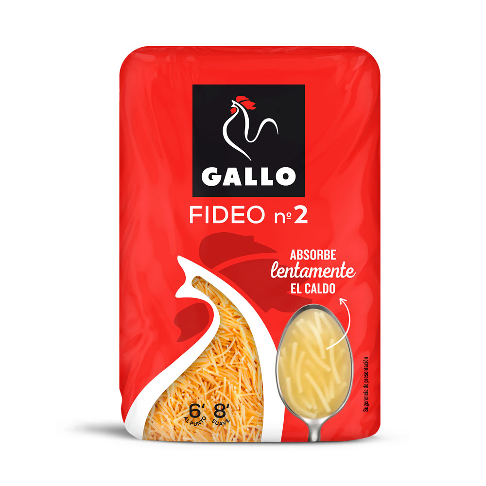 Fideo 2 Gallo 450Gr | Chef Fruit