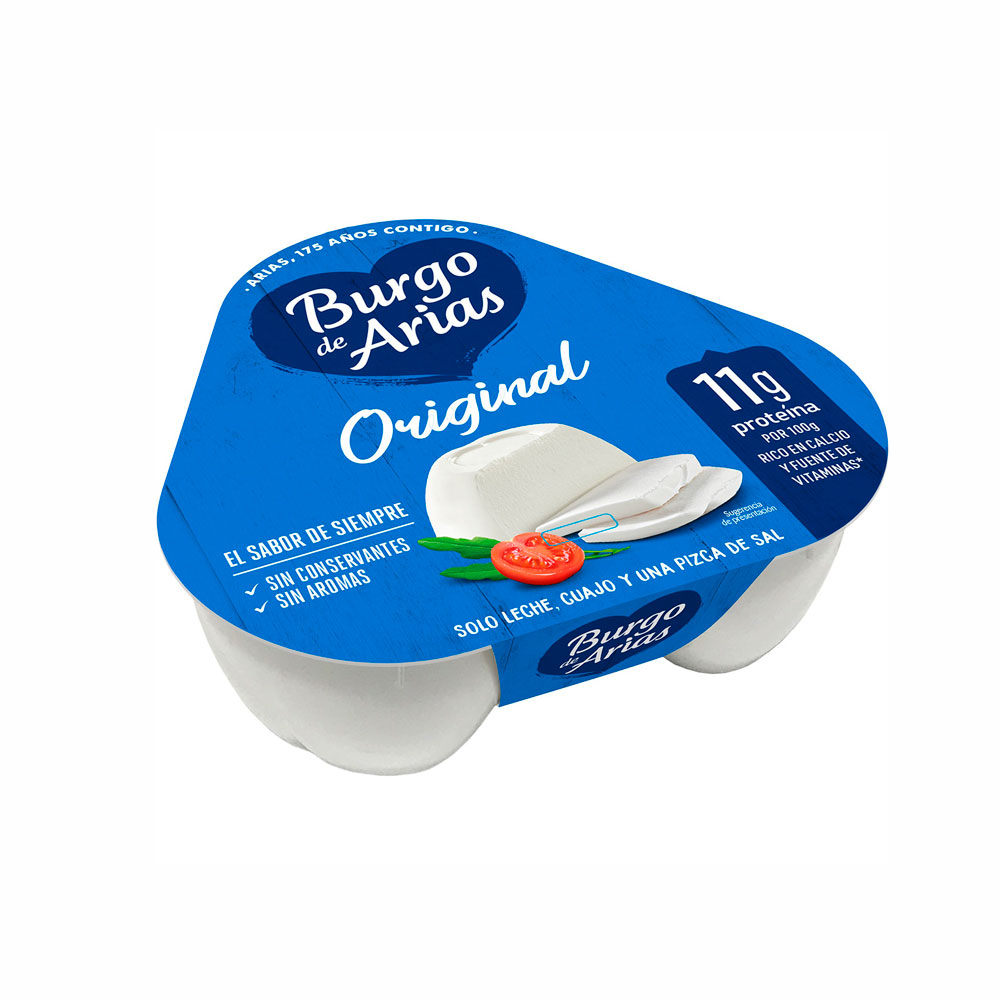 Queso Fresco Burgo de Arias Natural 3Uds. 216Gr | Chef Fruit