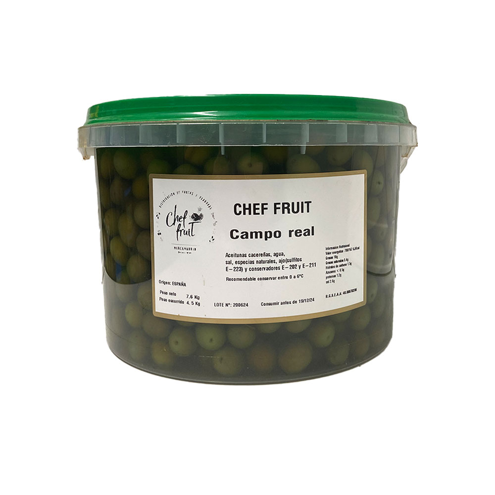 Aceituna Campo Real Cubo 7.5Kg | Chef Fruit