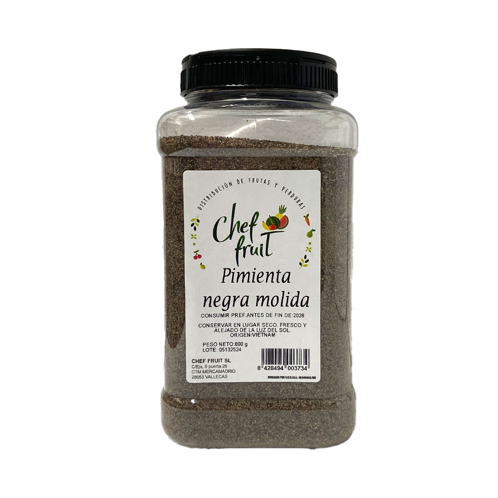 Pimienta Negra Molida 910Gr | Chef Fruit