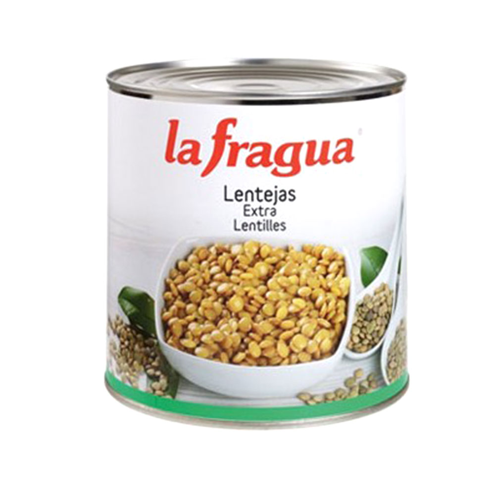 Lentejas Cocidas Lata 2.5Kg | Chef Fruit