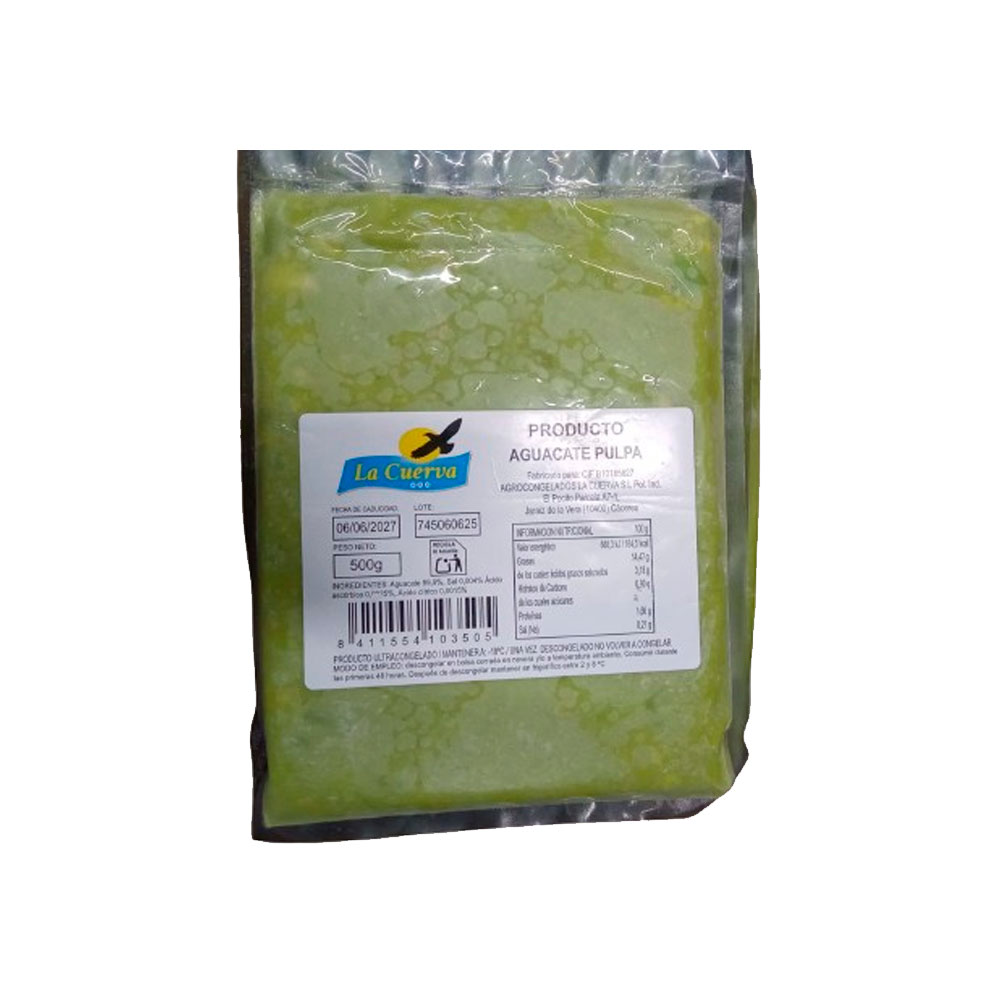 Aguacate Pulpa 500Grs. La Cuerva | Chef Fruit