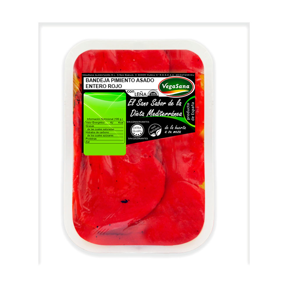 Pimiento Rojo Asado Entero Pelado 2.5Kgs Vegasana | Chef Fruit