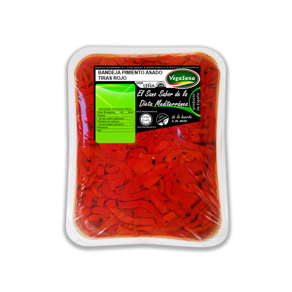 Pimiento Rojo Asado Tiras 2.5Kgs Vegasana