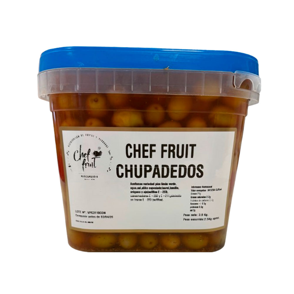Aceituna Chupadedos Cubo 4Kgs | Chef Fruit